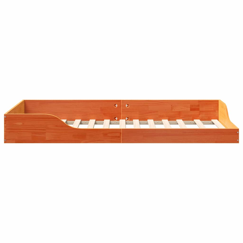 Cadre de lit Brun cire 75 x 190 cm Pin massif - XIOS