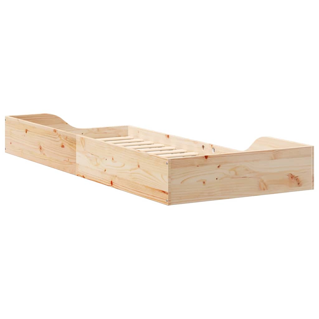 Cadre de lit Marron 80 x 210 cm Pin massif - XIOS