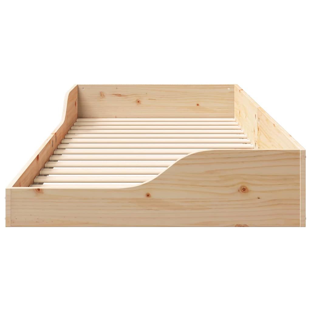 Cadre de lit Marron 80 x 210 cm Pin massif - XIOS