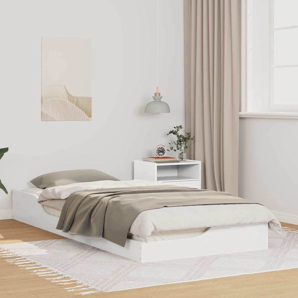 Cadre de lit Blanc 80 x 210 cm Pin massif - XIOS