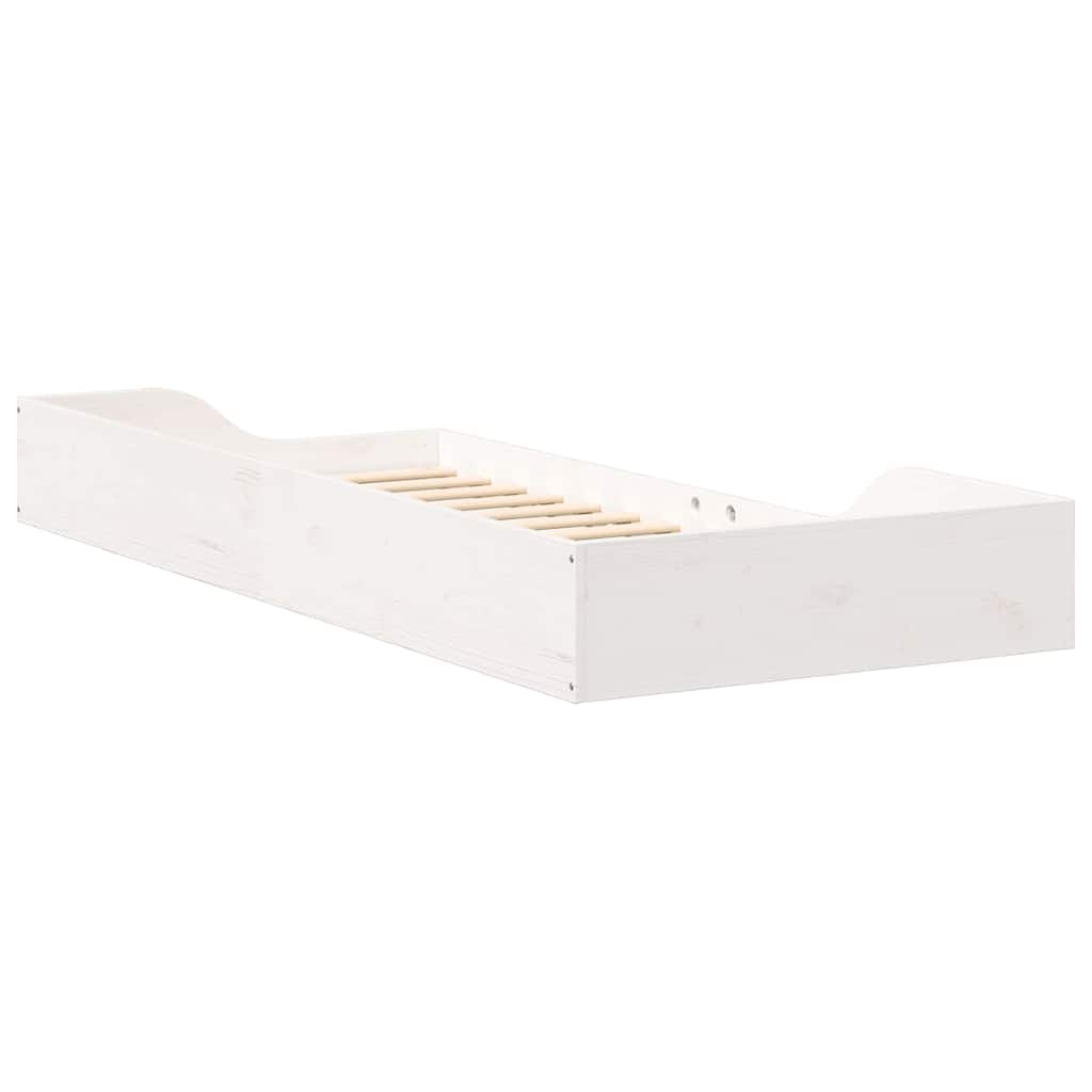 Cadre de lit Blanc 80 x 210 cm Pin massif - XIOS