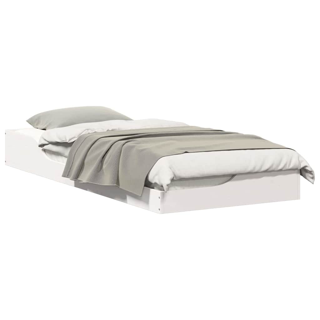 Cadre de lit Blanc 80 x 210 cm Pin massif - XIOS