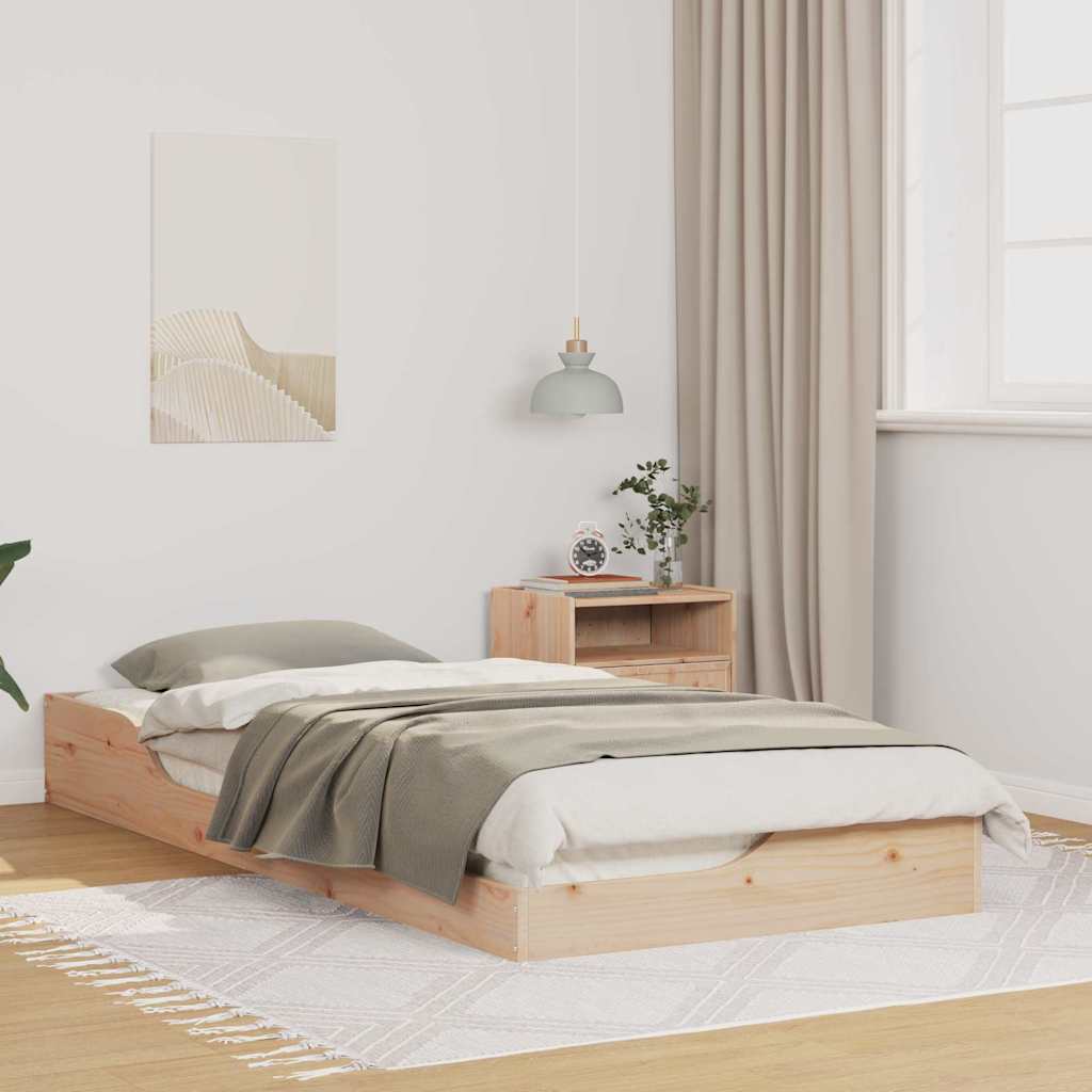 Cadre de lit Marron 100 x 210 cm Pin massif - XIOS