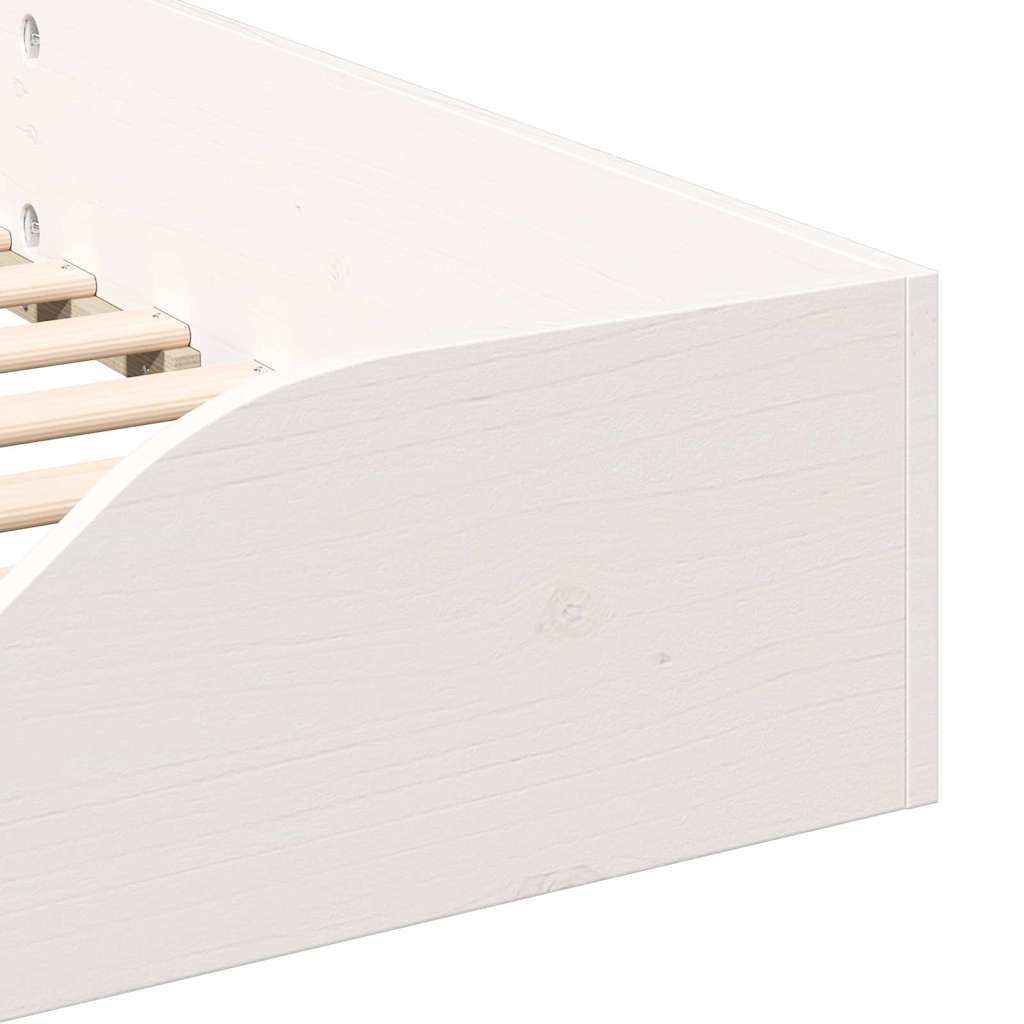 Cadre de lit Blanc 100 x 210 cm Pin massif - XIOS