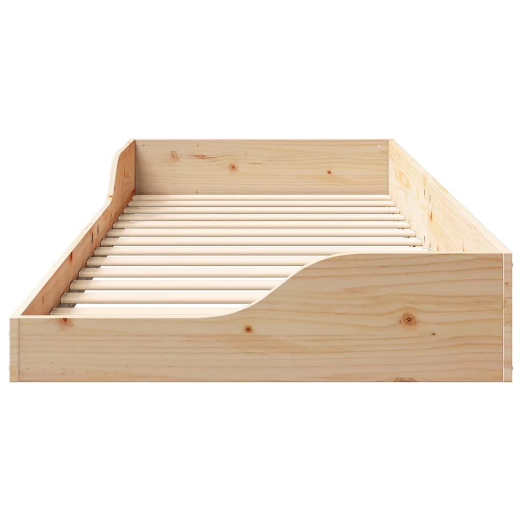 Cadre de lit Marron 80 x 220 cm Pin massif - XIOS