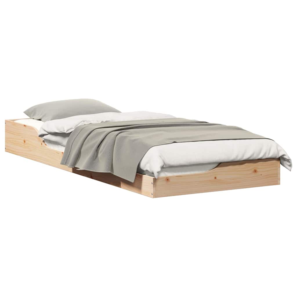 Cadre de lit Marron 80 x 220 cm Pin massif - XIOS