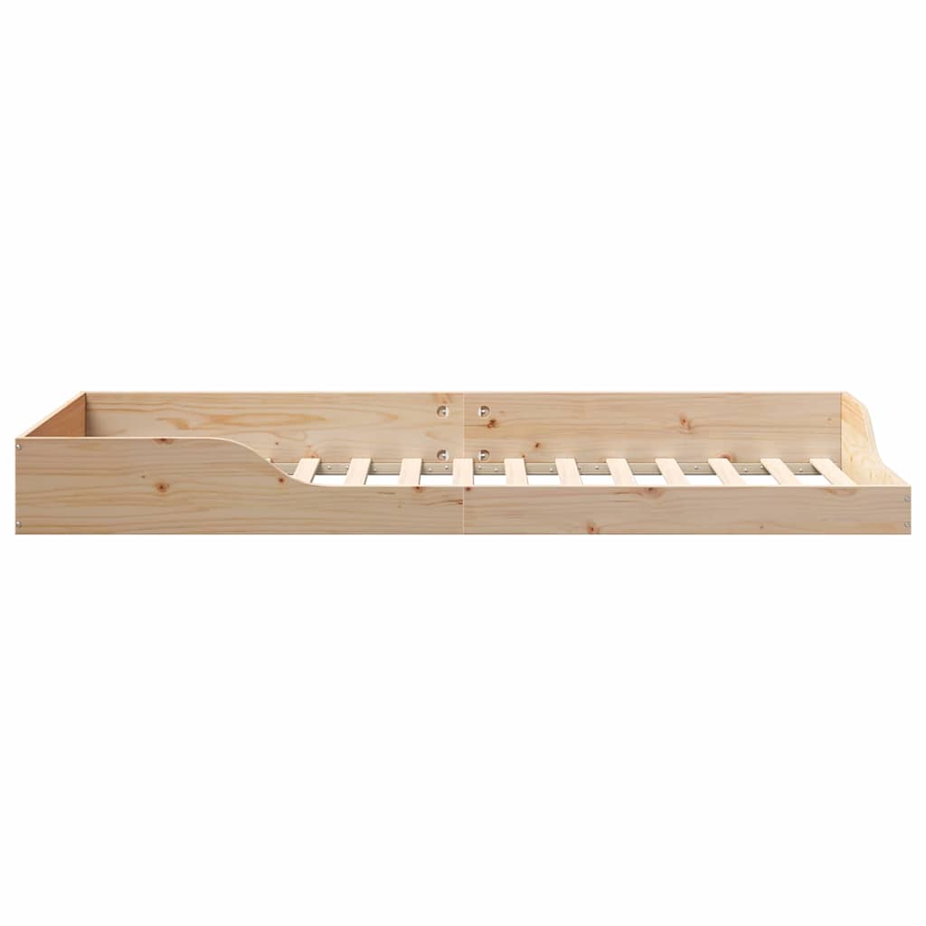 Cadre de lit Marron 100 x 220 cm Pin massif - XIOS