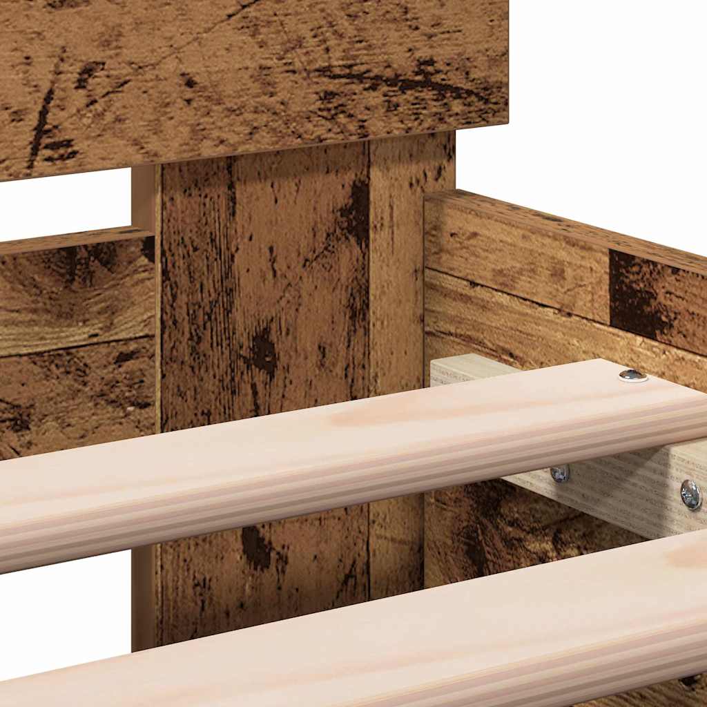 Cadre de lit Bois ancien 203 x 185 x 70 cm Bois d'ingénierie - XIOS