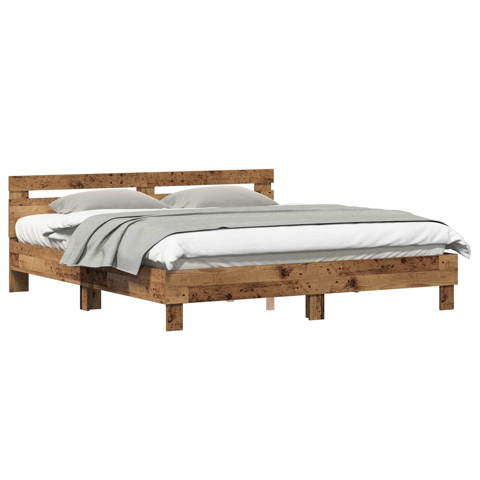 Cadre de lit Bois ancien 203 x 185 x 70 cm Bois d'ingénierie - XIOS
