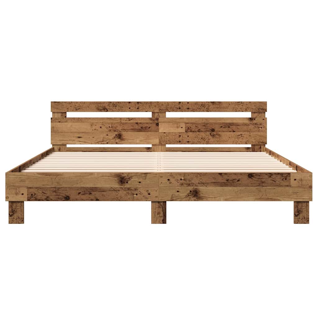 Cadre de lit Bois ancien 203 x 185 x 70 cm Bois d'ingénierie - XIOS