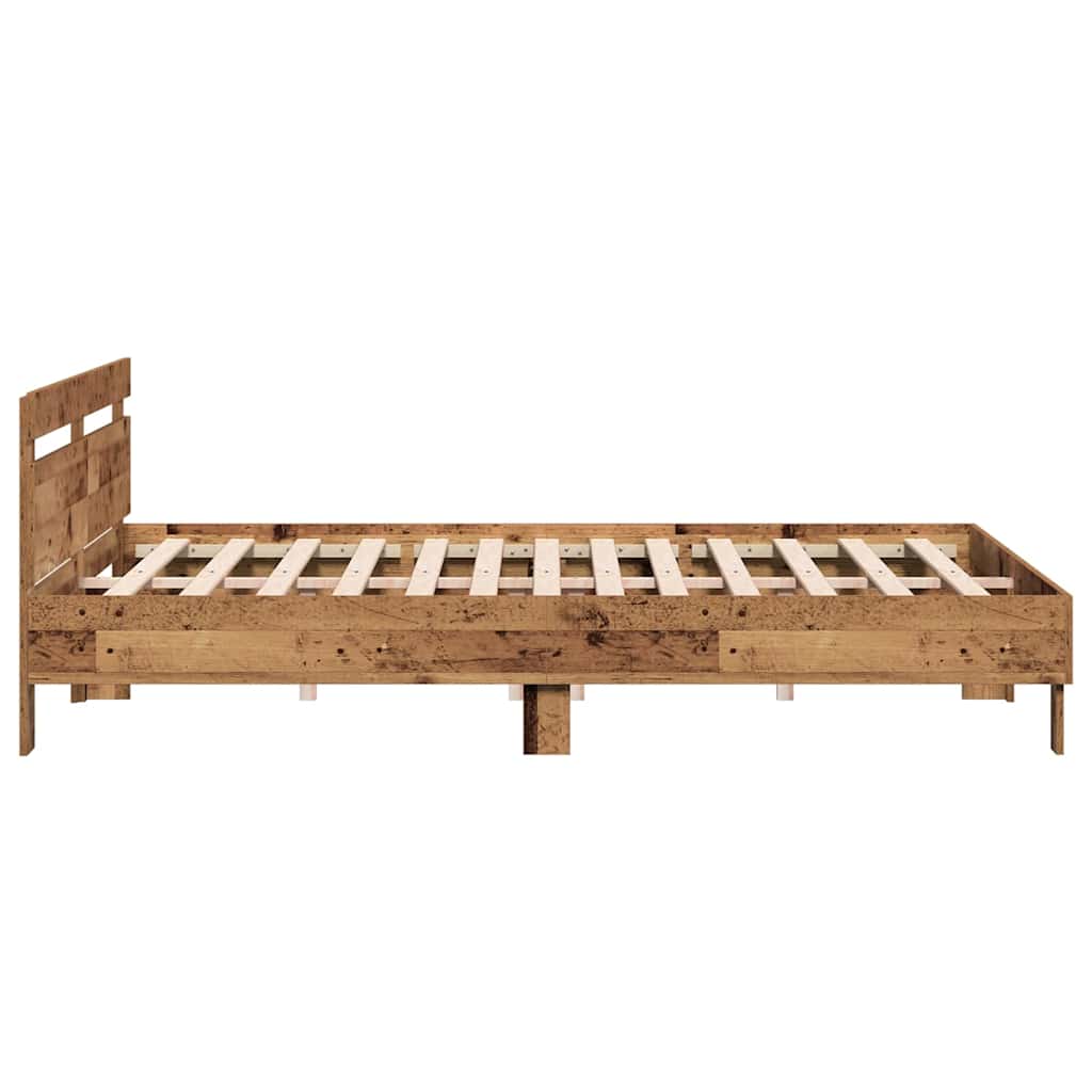 Cadre de lit Bois ancien 203 x 185 x 70 cm Bois d'ingénierie - XIOS