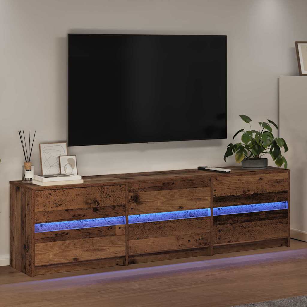 Unites TV 180 x 34 x 50 cm Bois Ancien Bois d'ingénierie