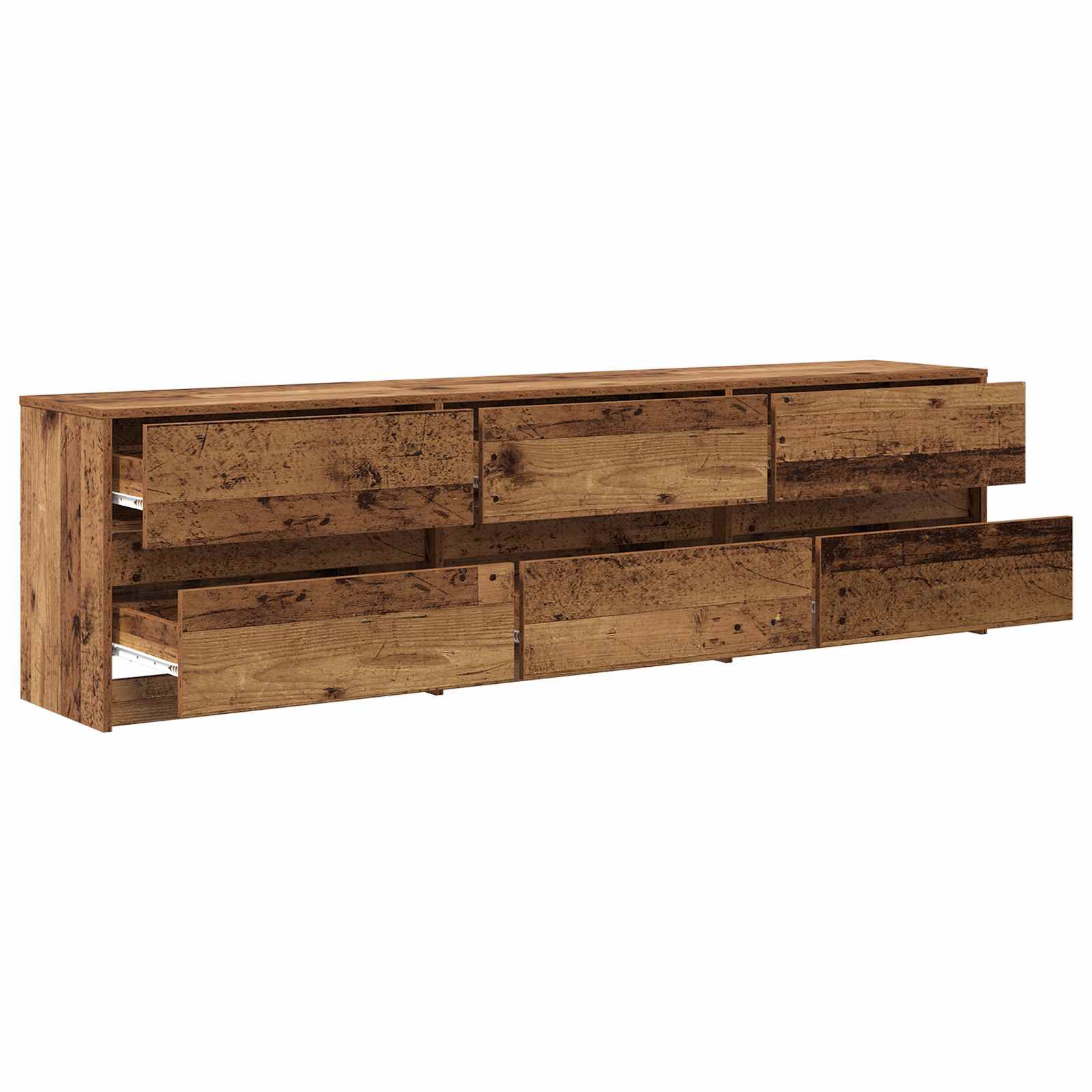 Unites TV 180 x 34 x 50 cm Bois Ancien Bois d'ingénierie