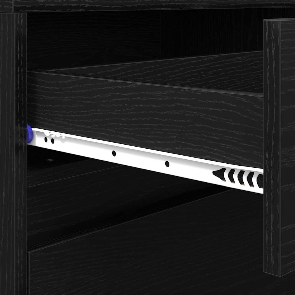Unites TV 2 pcs Chêne noir 180 x 34 x 50 cm Bois d'ingénierie - XIOS