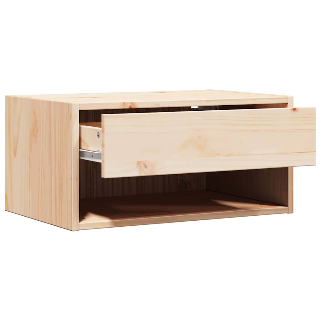 Table de chevet Marron 50 x 32,5 x 24 cm Bois massif en pin - XIOS