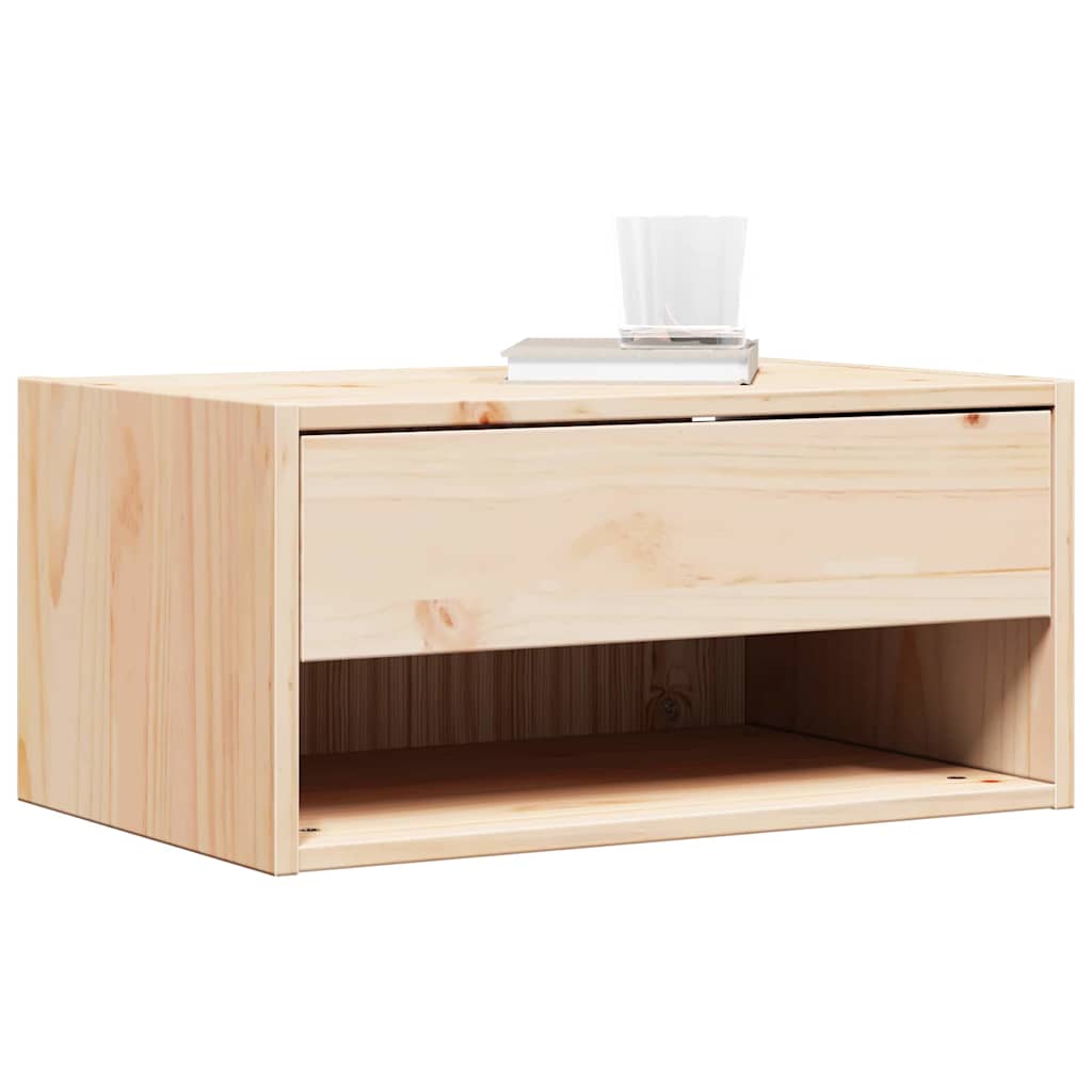 Table de chevet Marron 50 x 32,5 x 24 cm Bois massif en pin - XIOS