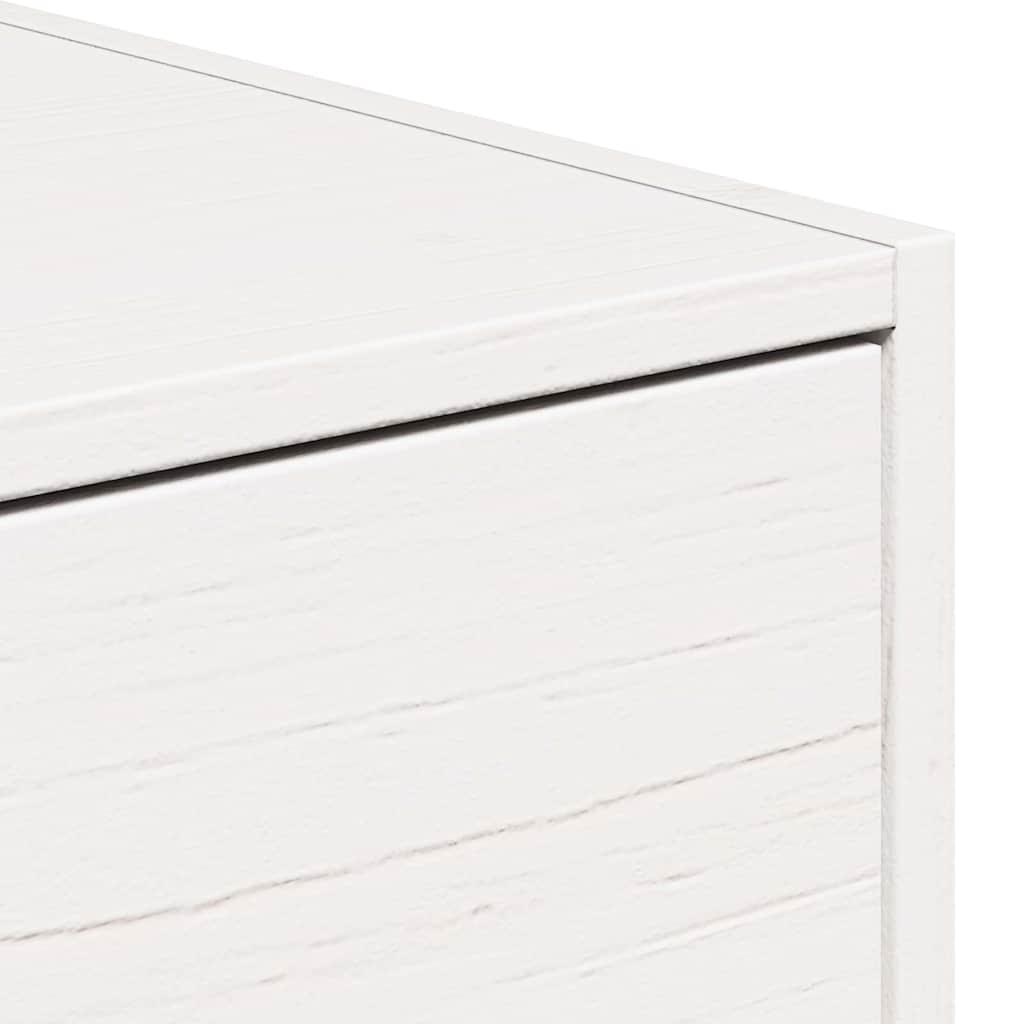 Table de chevet Blanc 50 x 32,5 x 24 cm Bois massif en pin - XIOS