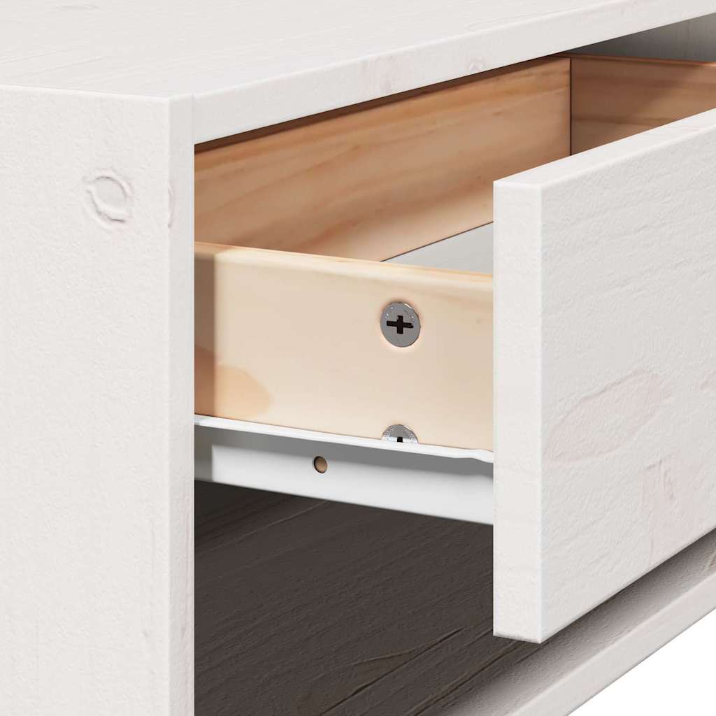 Table de chevet avec tiroir 2 pcs Blanc 50 x 32,5 x 24 cm - XIOS