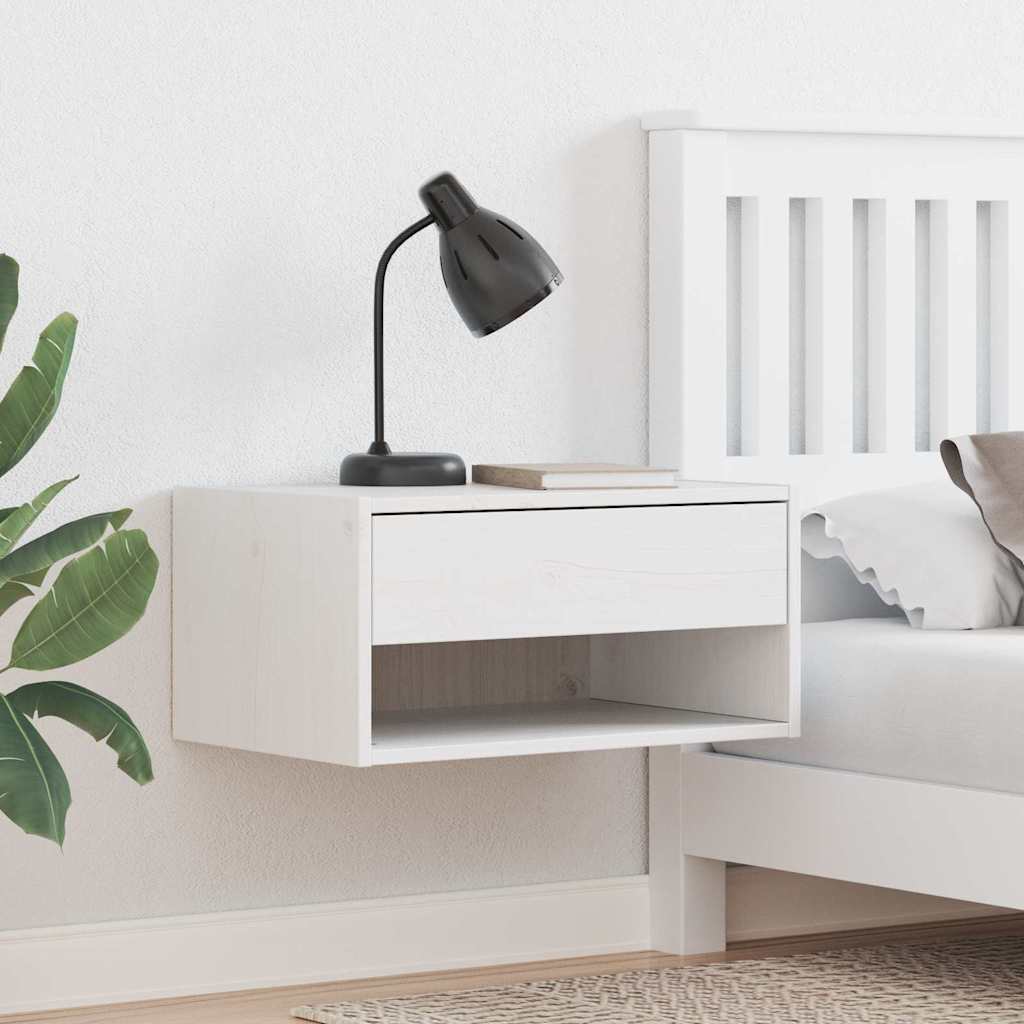 Table de chevet avec tiroir 2 pcs Blanc 50 x 32,5 x 24 cm - XIOS