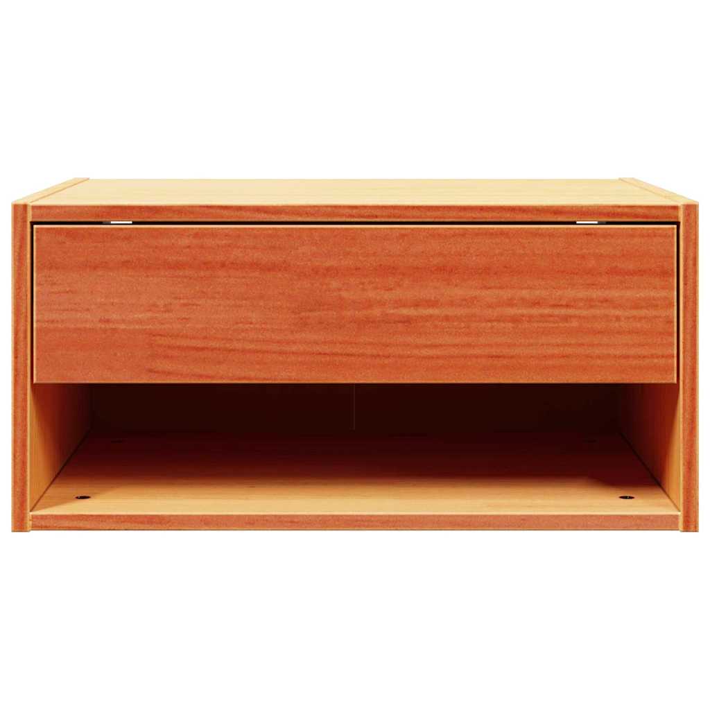 Table de chevet Brun cire 50 x 32,5 x 24 cm Bois massif en pin