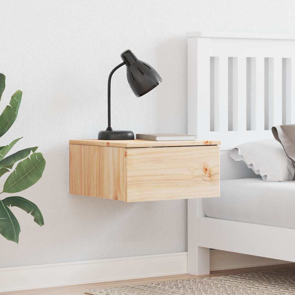 Table de chevet Marron 37 x 35 x 18,5 cm Bois massif en pin