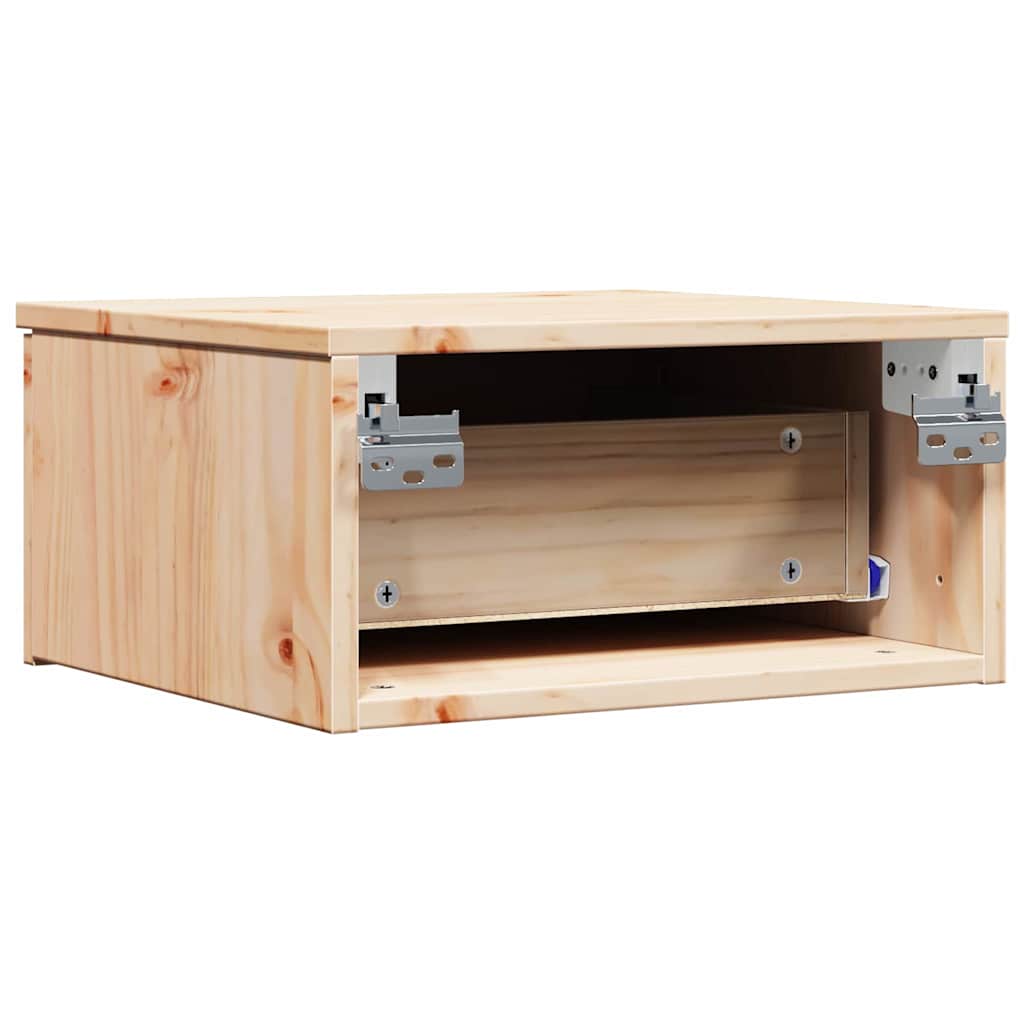 Table de chevet Marron 37 x 35 x 18,5 cm Bois massif en pin