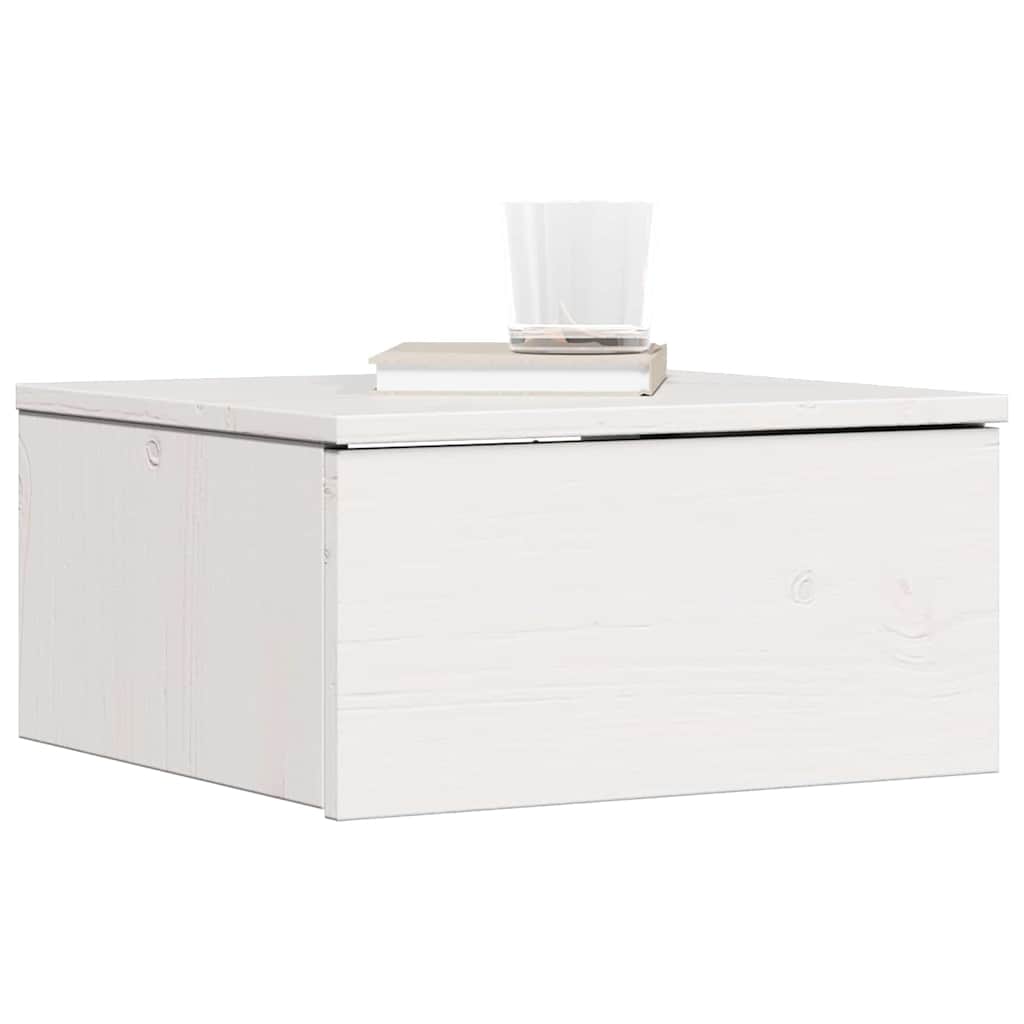 Table de chevet avec tiroir 2 pcs Blanc 37 x 35 x 18,5 cm