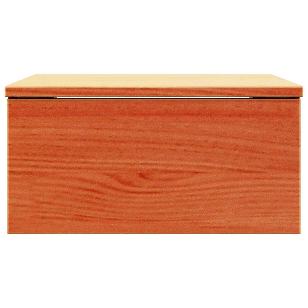 Table de chevet Brun cire 37 x 35 x 18,5 cm Bois massif en pin