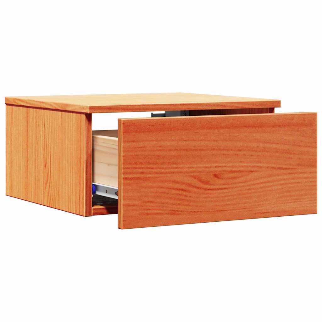 Table de chevet avec tiroir 2 pcs Brun cire 37 x 35 x 18,5 cm - XIOS