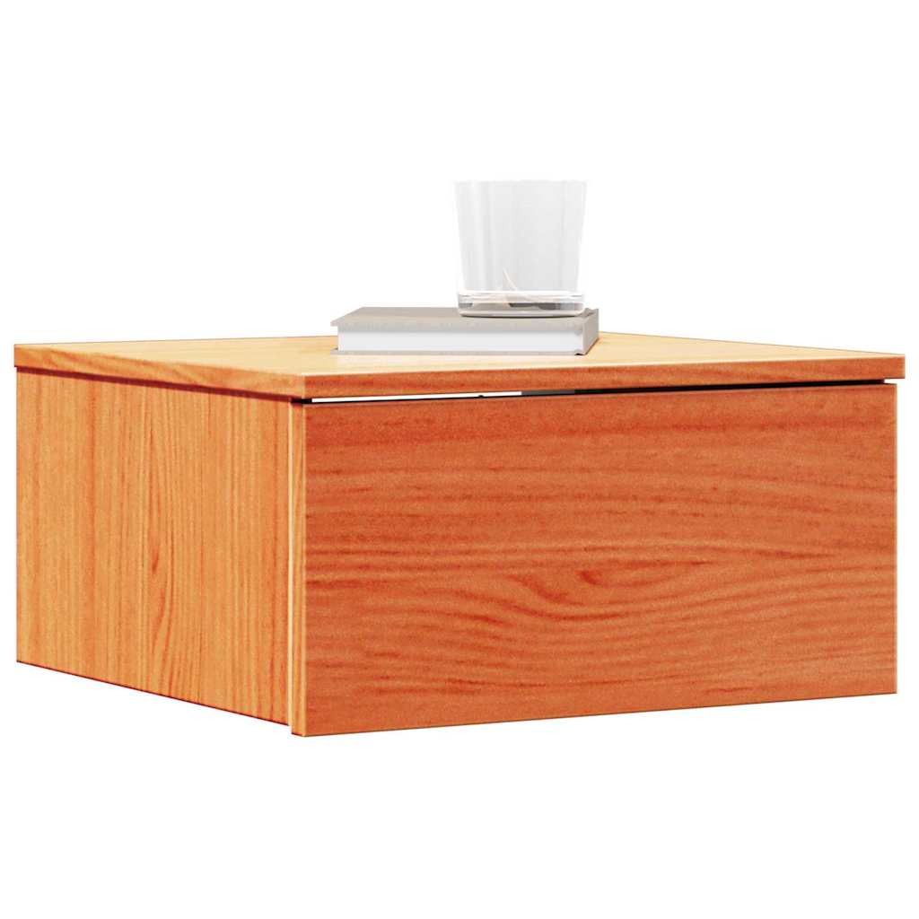 Table de chevet avec tiroir 2 pcs Brun cire 37 x 35 x 18,5 cm - XIOS