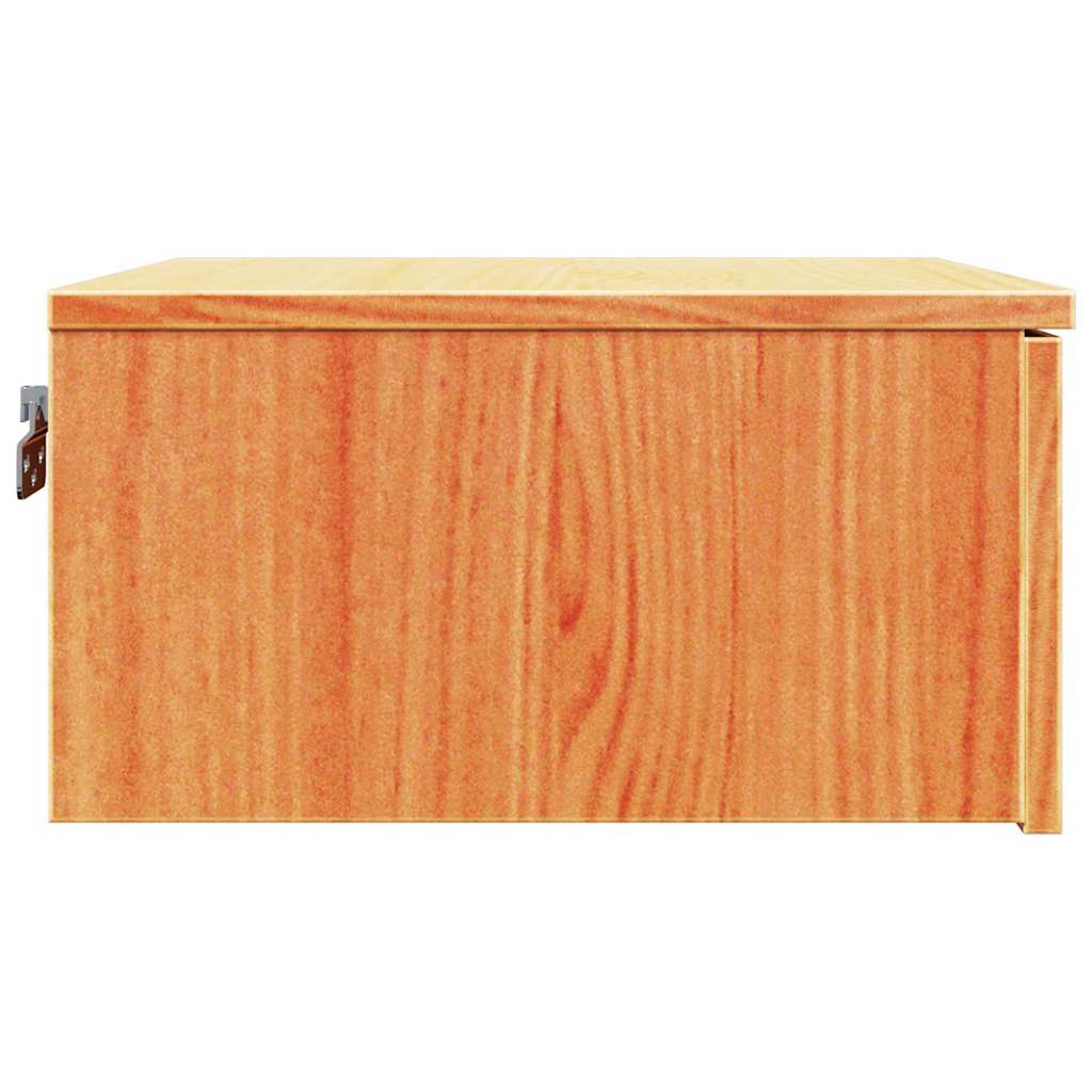 Table de chevet avec tiroir 2 pcs Brun cire 37 x 35 x 18,5 cm - XIOS