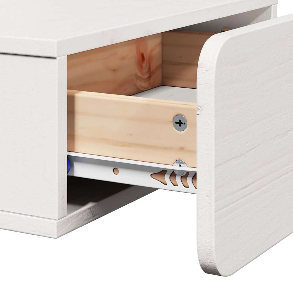 Table de chevet avec tiroir 2 pcs Blanc 44 x 32,5 x 40 cm - XIOS