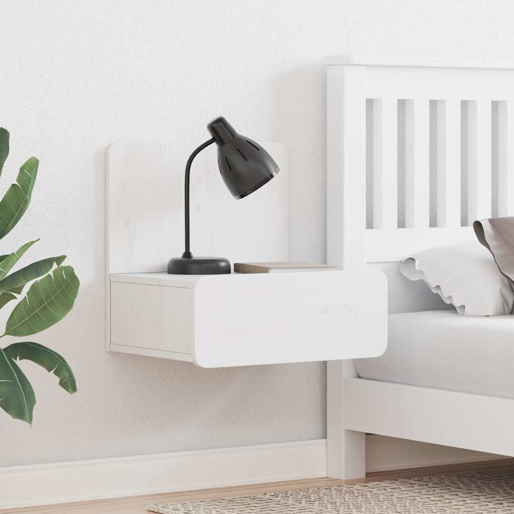 Table de chevet avec tiroir 2 pcs Blanc 44 x 32,5 x 40 cm - XIOS