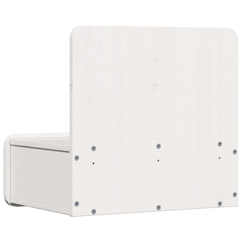 Table de chevet avec tiroir 2 pcs Blanc 44 x 32,5 x 40 cm