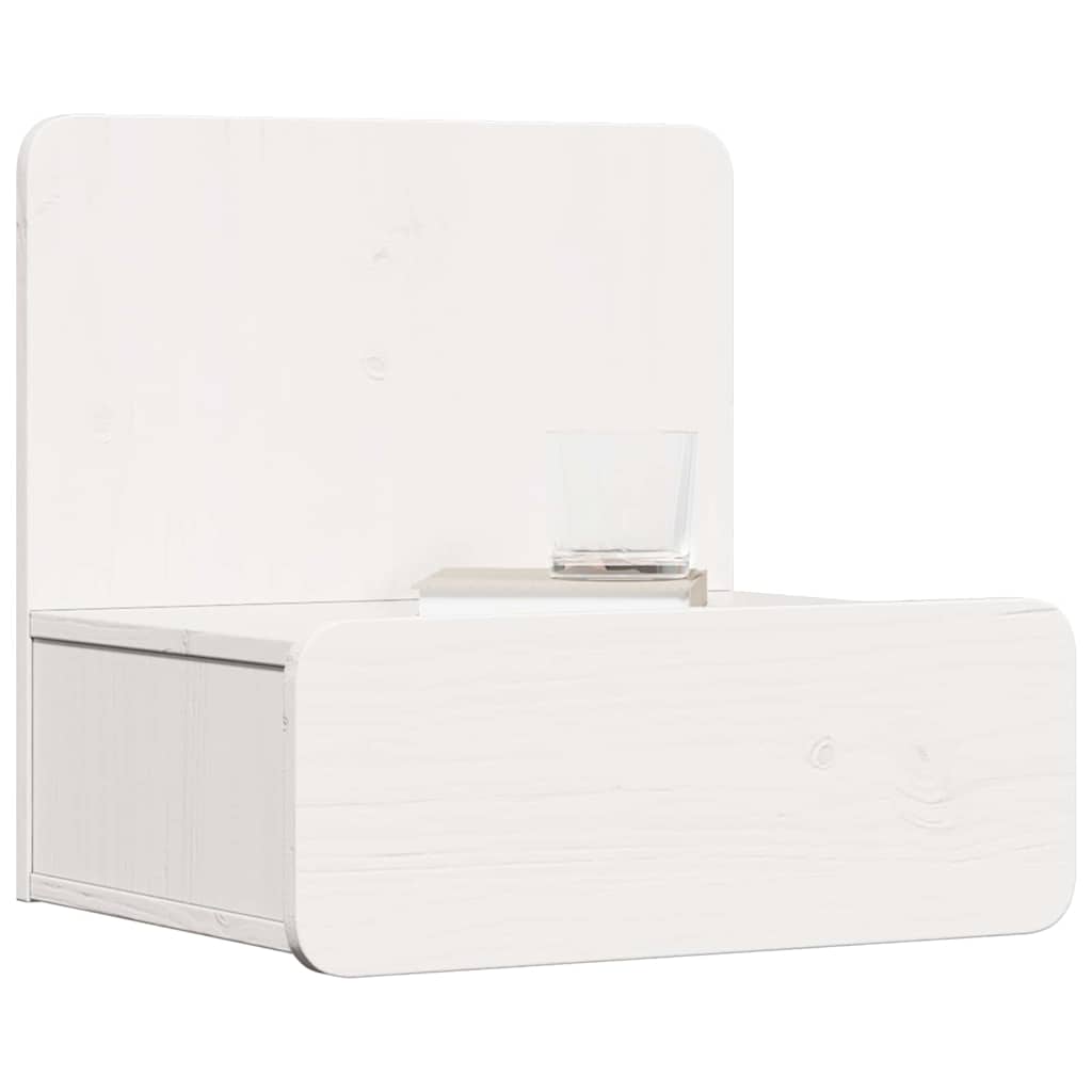 Table de chevet avec tiroir 2 pcs Blanc 44 x 32,5 x 40 cm - XIOS