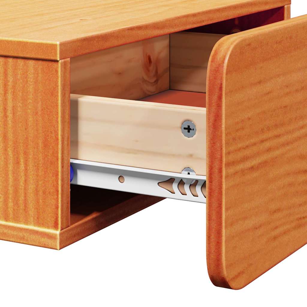 Table de chevet avec tiroir 2 pcs Brun cire 44 x 32,5 x 40 cm - XIOS