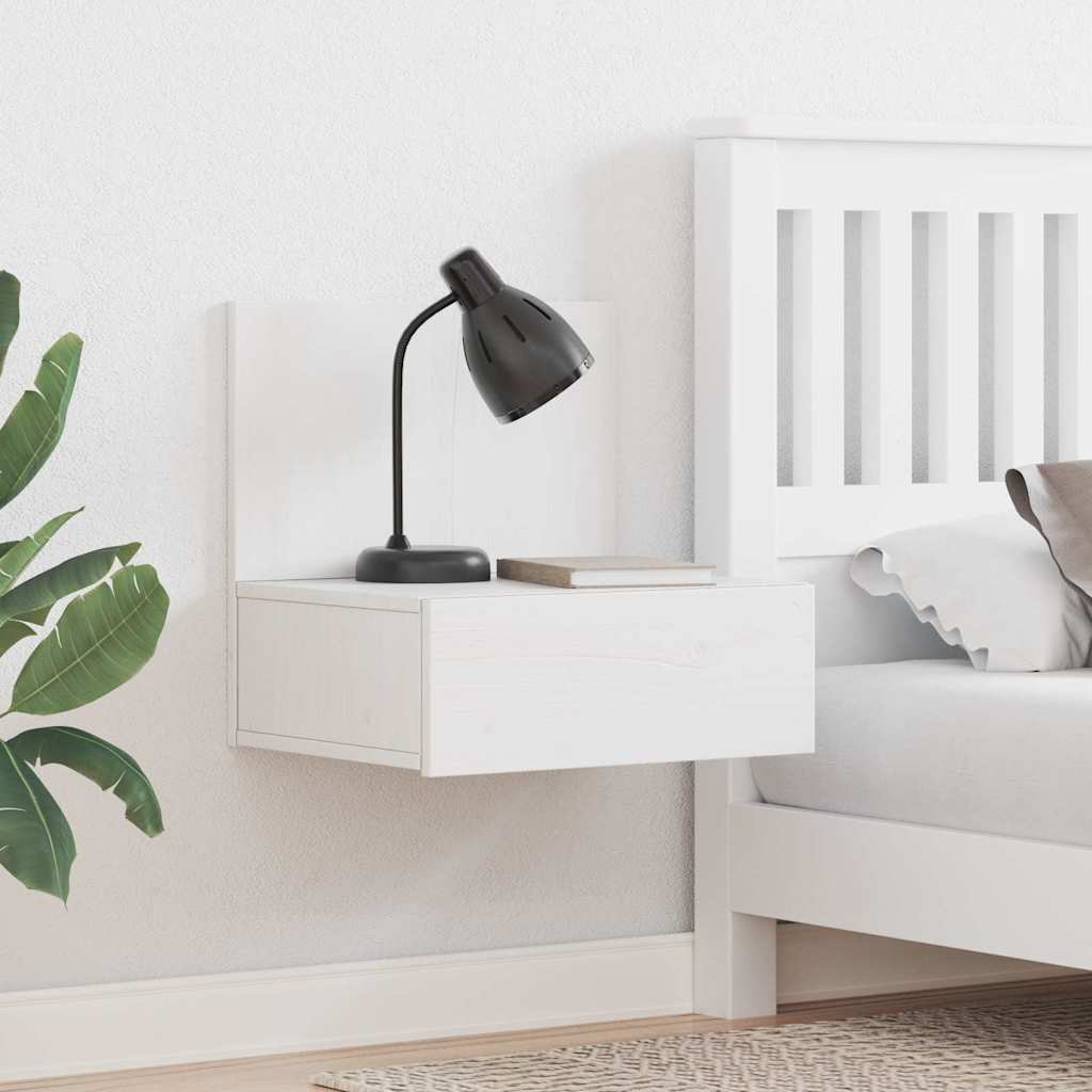 Table de chevet avec tiroir 2 pcs Blanc 42 x 32,5 x 40 cm