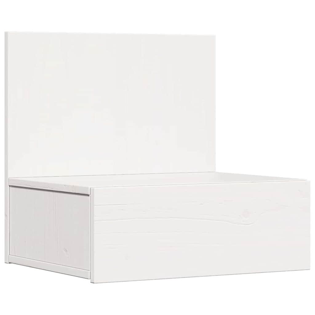 Table de chevet avec tiroir 2 pcs Blanc 42 x 32,5 x 40 cm