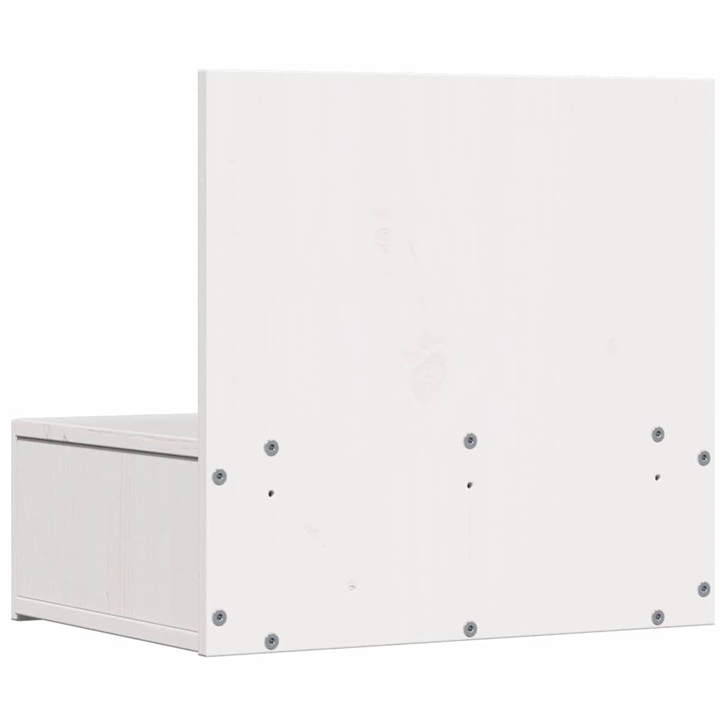 Table de chevet avec tiroir 2 pcs Blanc 42 x 32,5 x 40 cm - XIOS
