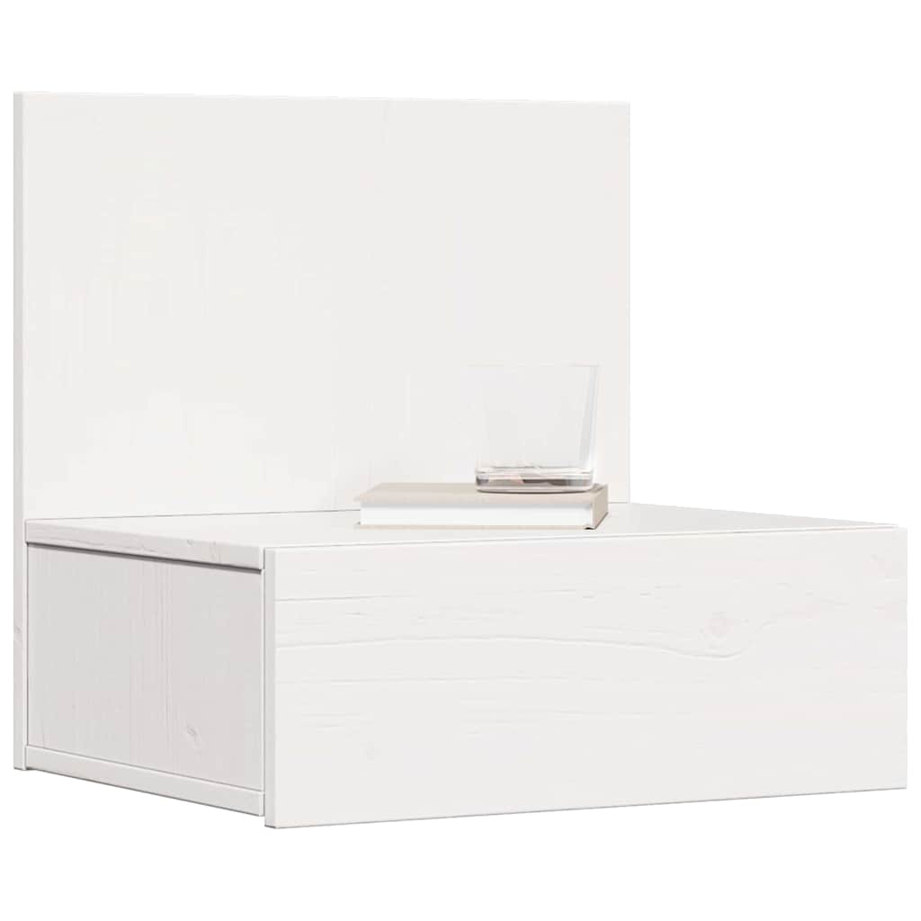 Table de chevet avec tiroir 2 pcs Blanc 42 x 32,5 x 40 cm