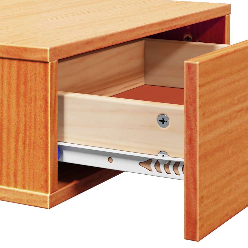 Table de chevet avec tiroir 2 pcs Brun cire 42 x 32,5 x 40 cm - XIOS