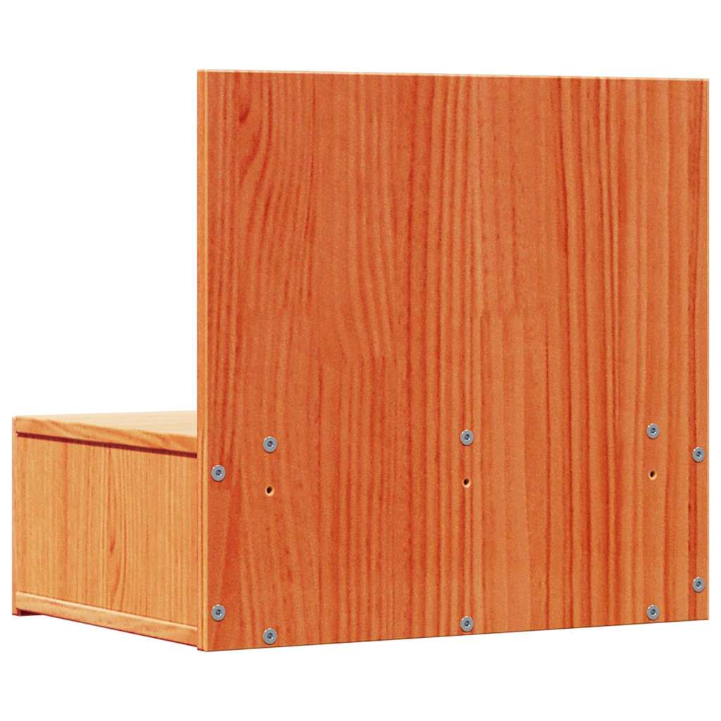 Table de chevet avec tiroir 2 pcs Brun cire 42 x 32,5 x 40 cm - XIOS