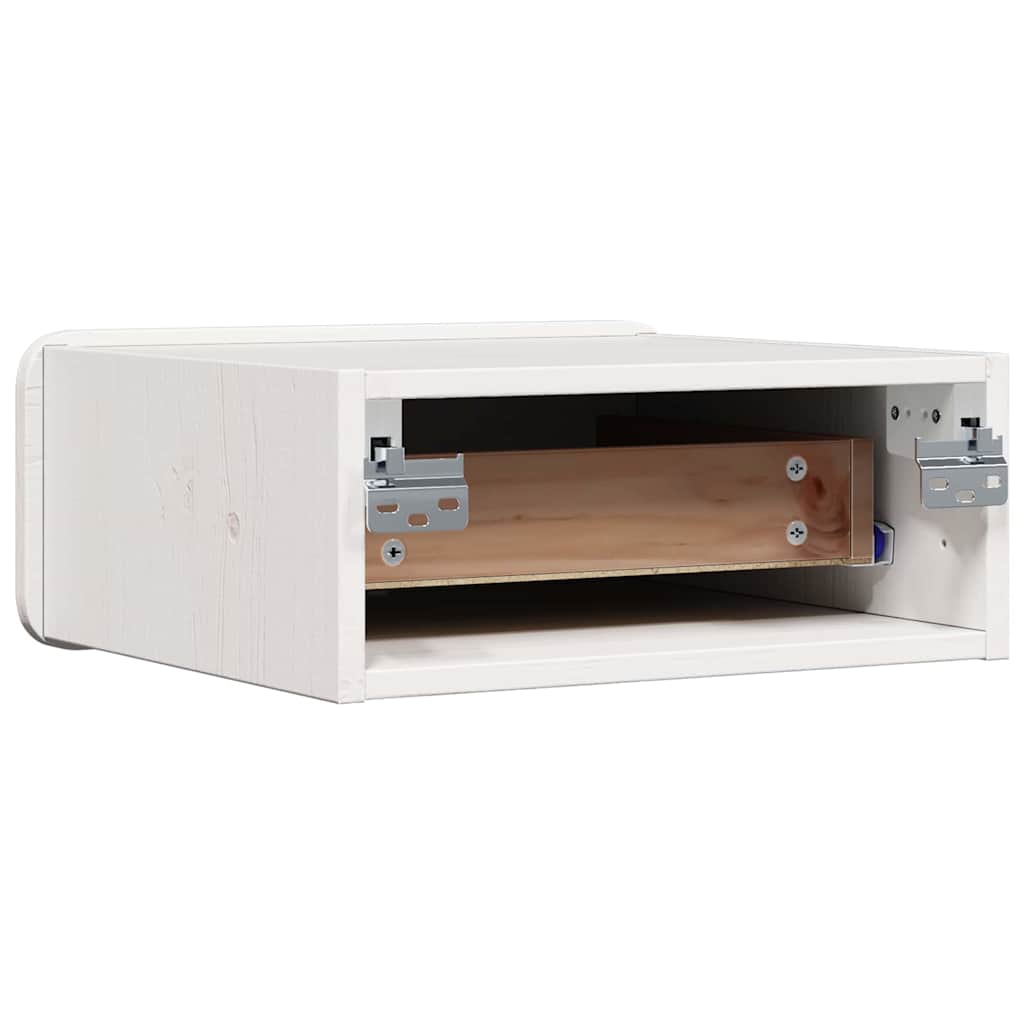 Table de chevet avec tiroir 2 pcs Blanc 39 x 34 x 16,5 cm - XIOS
