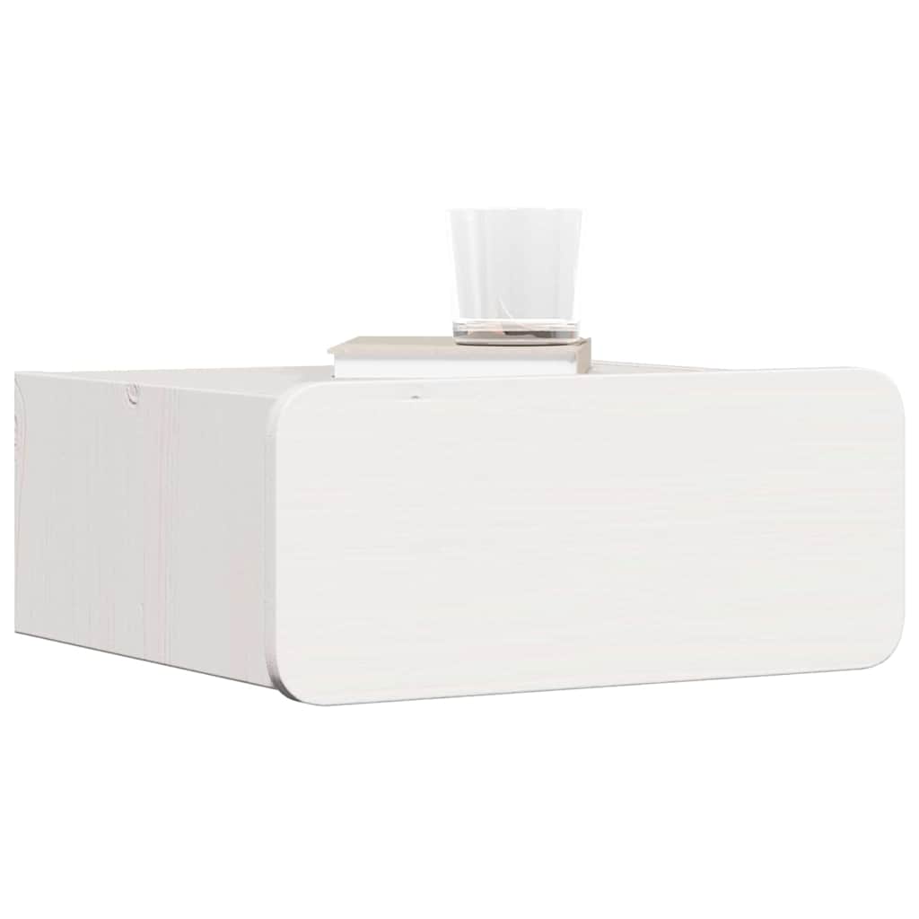Table de chevet avec tiroir 2 pcs Blanc 39 x 34 x 16,5 cm - XIOS
