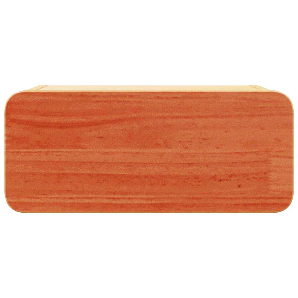 Table de chevet Brun cire 39 x 34 x 16,5 cm Bois massif en pin