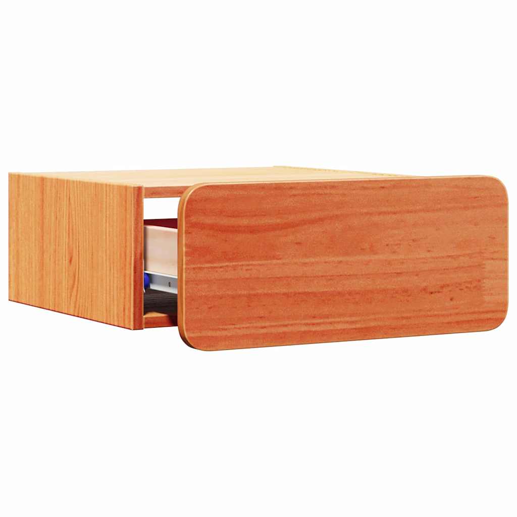 Table de chevet avec tiroir 2 pcs Brun cire 39 x 34 x 16,5 cm - XIOS