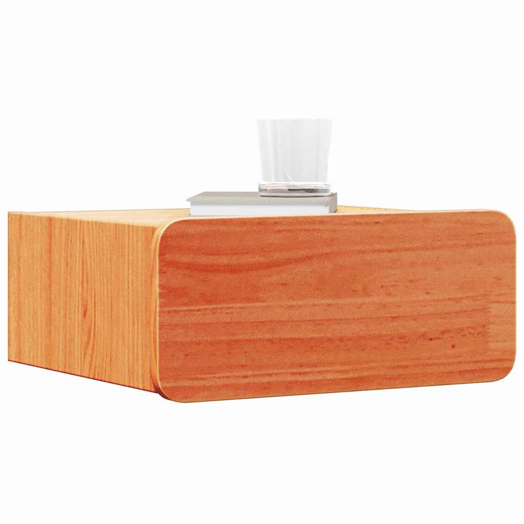 Table de chevet avec tiroir 2 pcs Brun cire 39 x 34 x 16,5 cm - XIOS
