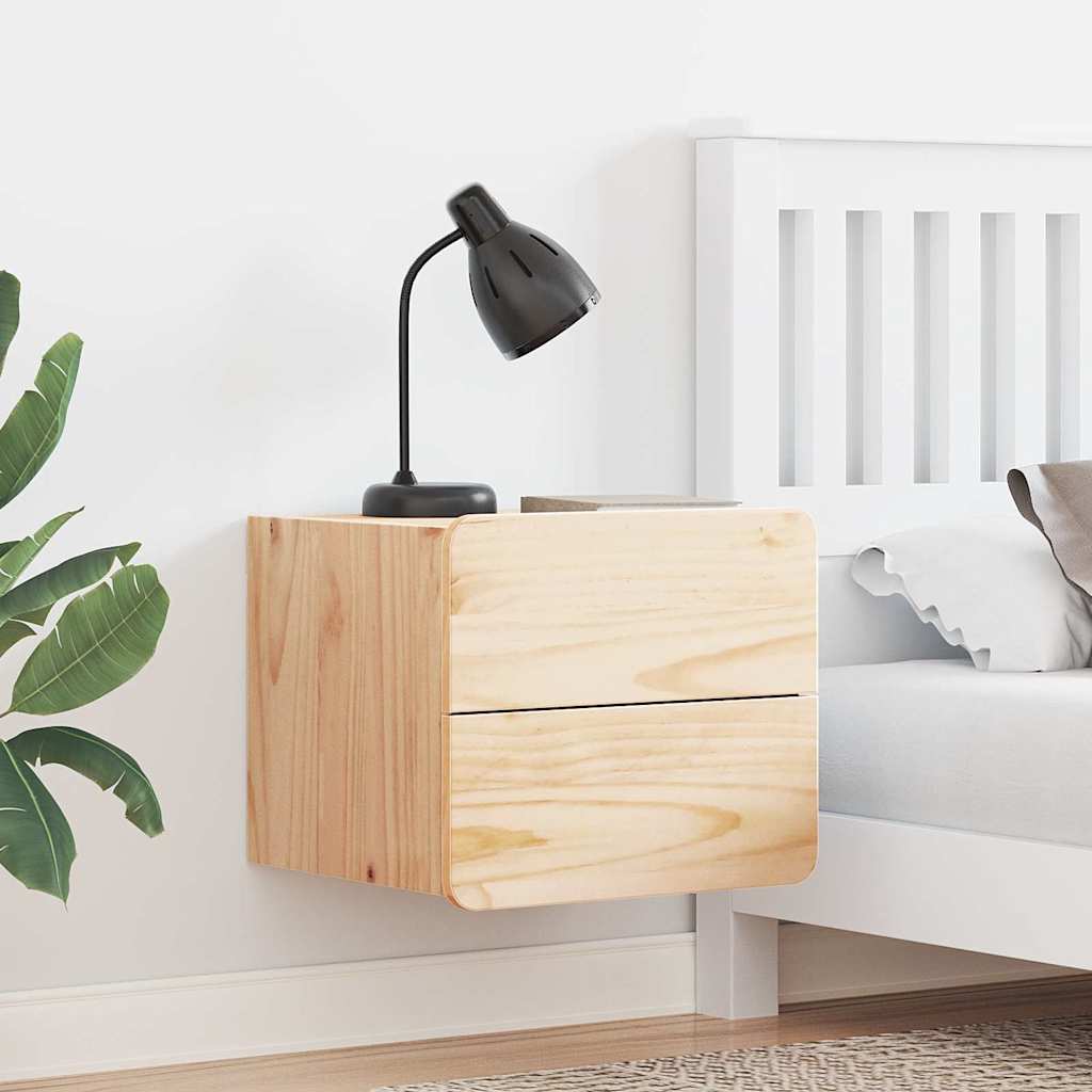 Table de chevet Marron 39 x 34 x 33 cm Bois de pin massif