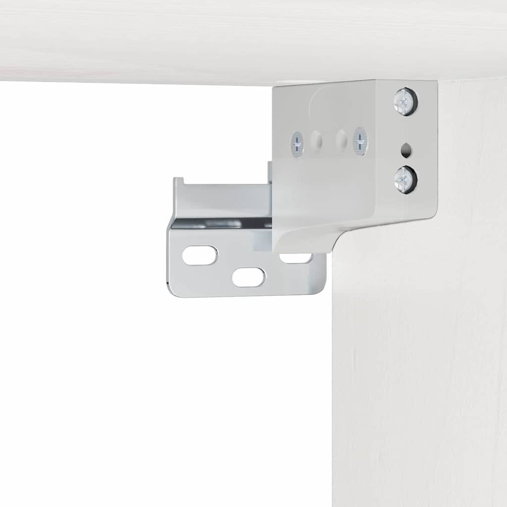 Table de chevet Blanc 39 x 34 x 33 cm Bois de pin massif