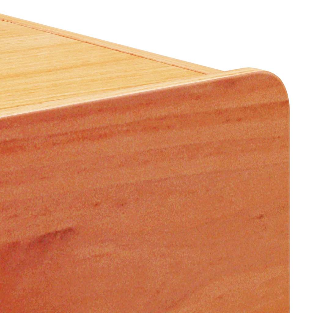 Table de chevet Brun cire 39 x 34 x 33 cm Bois de pin massif - XIOS